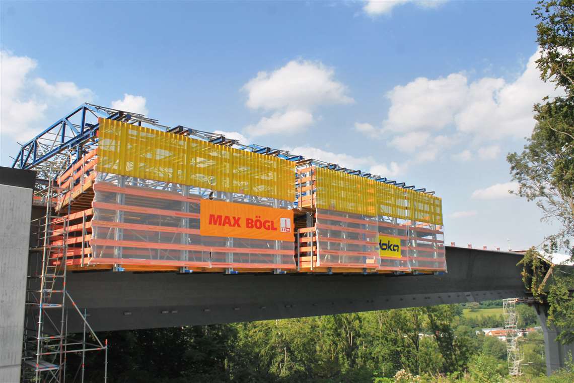 Doka composite carriages on Aftetal bridge