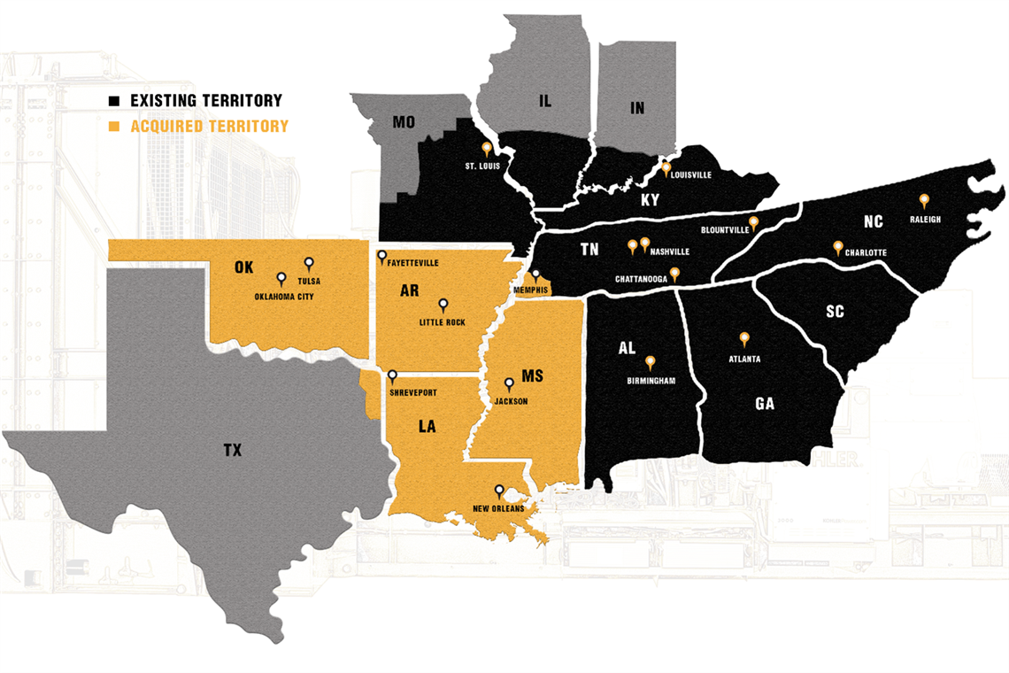 Nixon Power Services map