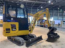 The PC20e mini excavator