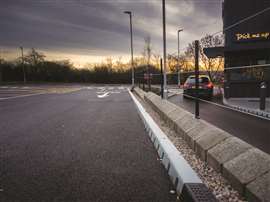 Plastic kerbs, are among the sustainable products already being used in construction.