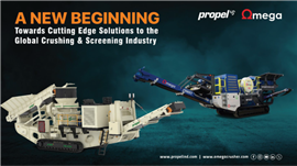 Omeg and Propel promotional image of mobile crushers