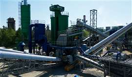 Recycling facility at Heidelberg Materials’ production site near Katowice, Poland.