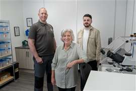 Ben Pickard, managing director, Frances Bell, laboratory manager and Kieron Halley, technical and quality manager.