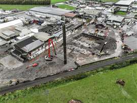 Aerial view of the Longburn Freezing Works