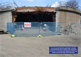 Demolition of the Deal gasholder