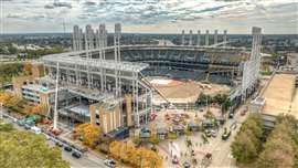 Cleveland Progressive Field  baseball stadium