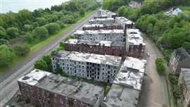 Teh derelict Clune Park Estate