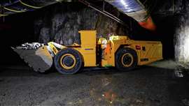 Komatsu WX04B battery-electric Load-Haul-Dump machine