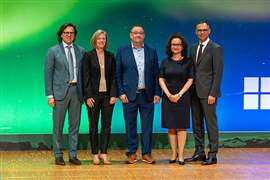 left to right: President Andreas Schwenter, Treasurer Stefanie Gottschick-Rieger, Managing Director Guido Lipinski, Managing Director Dr. Claudia Conrads (from 01.11.2024) and Vice-President Stephan Karle