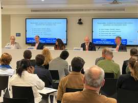 The panel of experts and audience at the EDA Think Tank