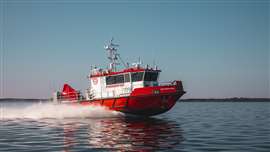 City of Kiel (German) Fire Department's RESCUE 1500 with hybrid waterjet propulsion system