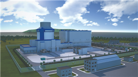 Westinghouse rendering of the AP1000 reactor for the Lubiatowo-Kopalino plant in Poland