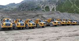 Volvo machines at the Kühtai 2 site (Image: Volvo CE)