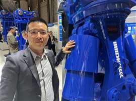 Weili Chen, general manager of Daekko, pictured at Bauma China.