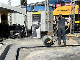 Curb rolling exhibit at World of Concrete (Image: Mitchell Keller)