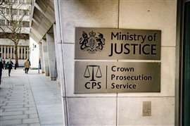 London- Ministry of Justice & Crown Prosecution Service government office building, Westminster.