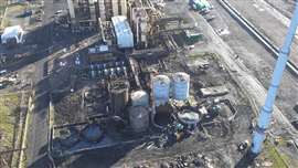 Aerial site view of the Red Coke Oven By-products Plant