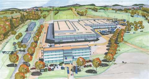 Artists' impression of the new Kleeman production/HQ facility to be built in Goppingen